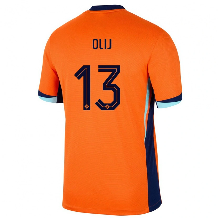 Danxen Kid Netherlands Nick Olij #13 Orange Home Jersey 24-26 T-Shirt