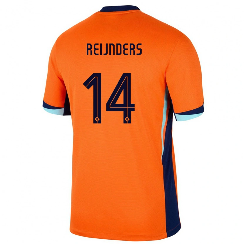 Danxen Kid Netherlands Tijjani Reijnders #14 Orange Home Jersey 24-26 T-Shirt