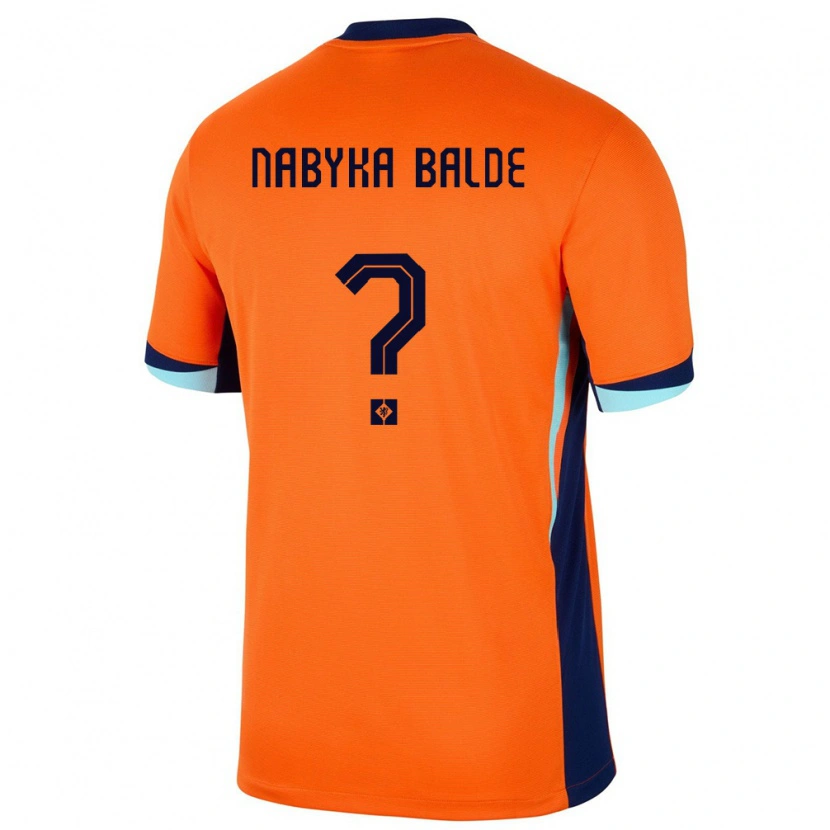 Danxen Kid Netherlands Mamadou Nabyka Balde #0 Orange Home Jersey 24-26 T-Shirt