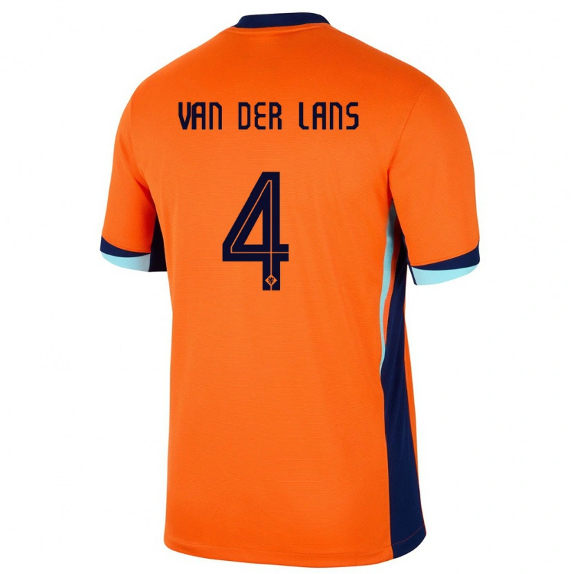 Danxen Kid Netherlands Mylo Van Der Lans #4 Orange Home Jersey 24-26 T-Shirt