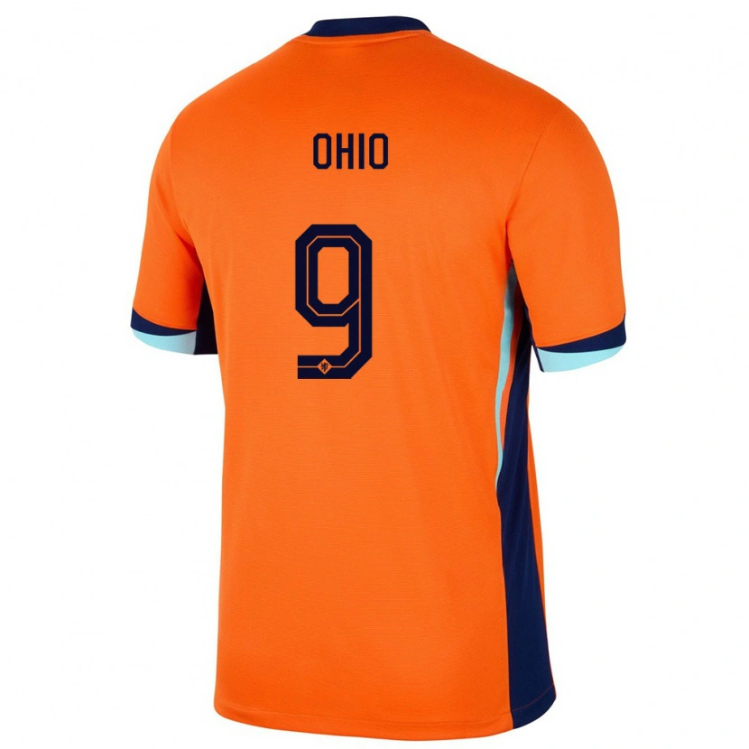 Danxen Kid Netherlands Noah Ohio #9 Orange Home Jersey 24-26 T-Shirt