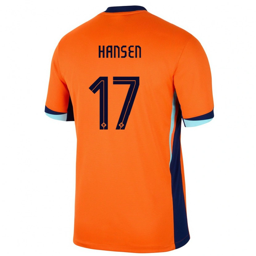 Danxen Kid Netherlands Sontje Hansen #17 Orange Home Jersey 24-26 T-Shirt