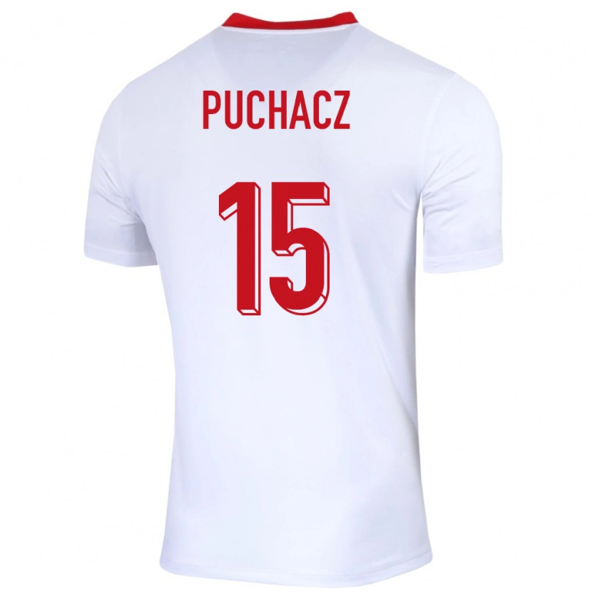 Danxen Kid Poland Tymoteusz Puchacz #15 White Home Jersey 24-26 T-Shirt