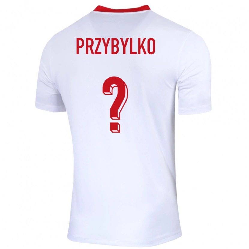 Danxen Kid Poland Kacper Przybylko #0 White Home Jersey 24-26 T-Shirt