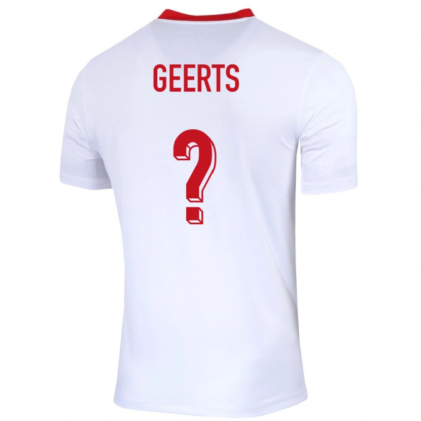 Danxen Kid Poland Enzo Geerts #0 White Home Jersey 24-26 T-Shirt