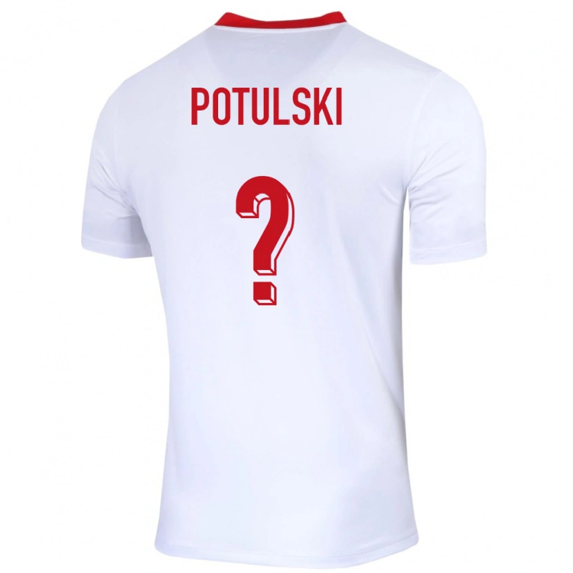 Danxen Kid Poland Kacper Potulski #0 White Home Jersey 24-26 T-Shirt