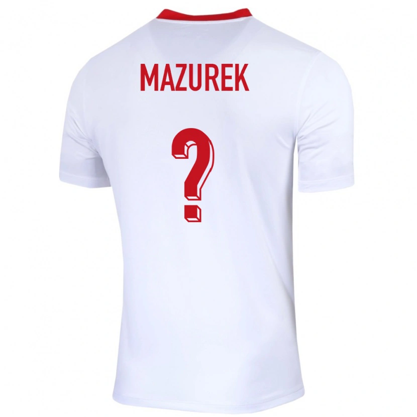 Danxen Kid Poland Dawid Mazurek #0 White Home Jersey 24-26 T-Shirt