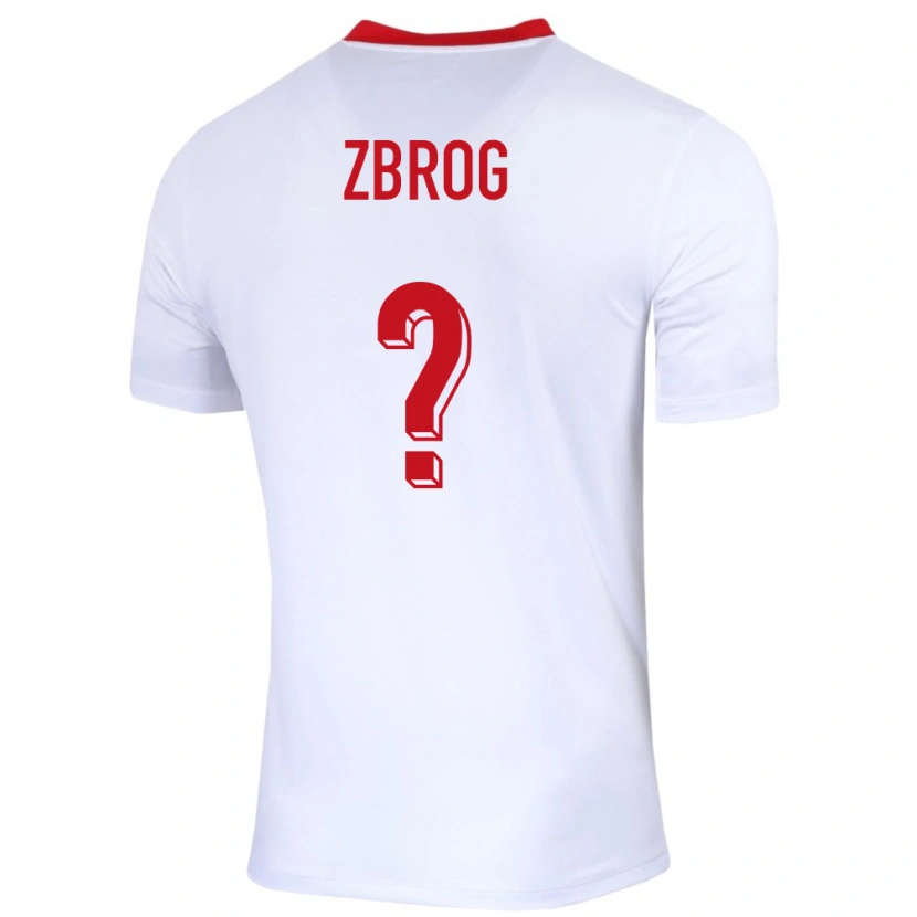 Danxen Kid Poland Jakub Zbrog #0 White Home Jersey 24-26 T-Shirt