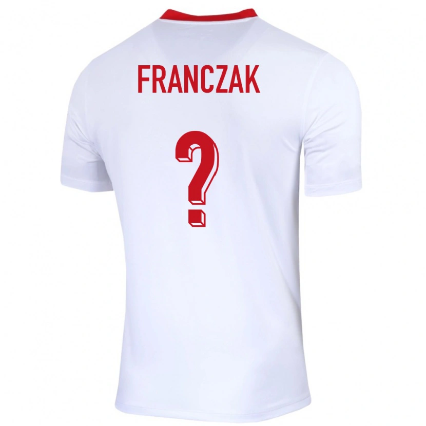 Danxen Kid Poland Franciszek Franczak #0 White Home Jersey 24-26 T-Shirt