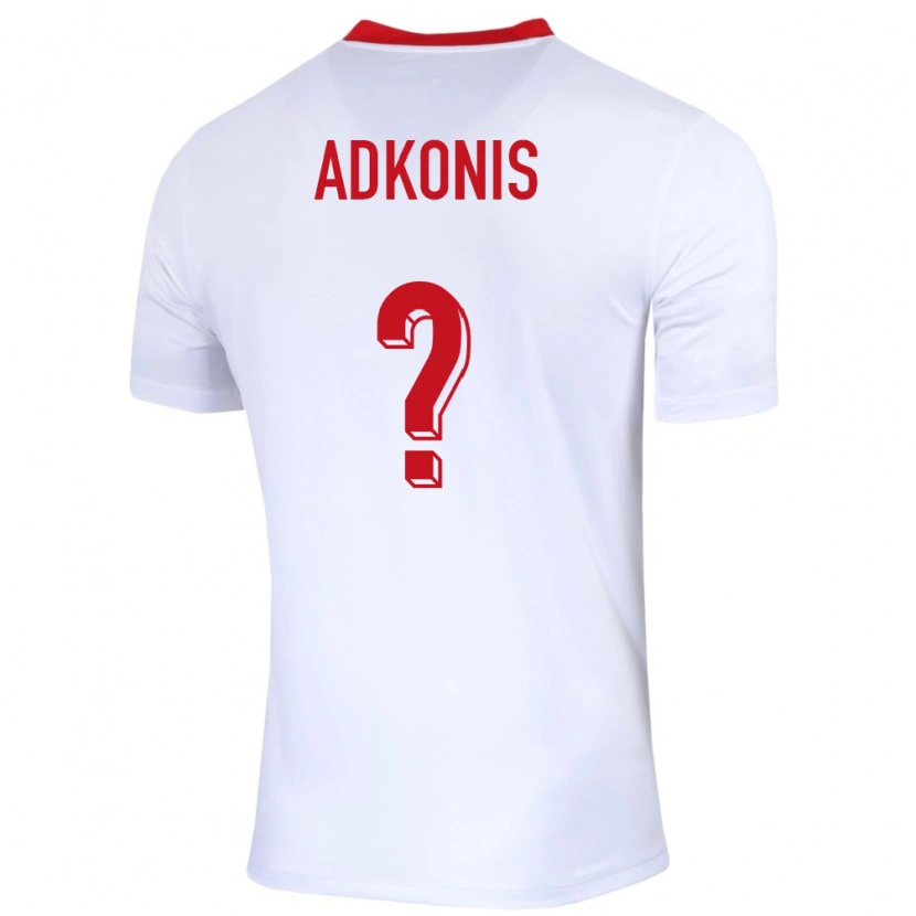 Danxen Kid Poland Jakub Adkonis #0 White Home Jersey 24-26 T-Shirt