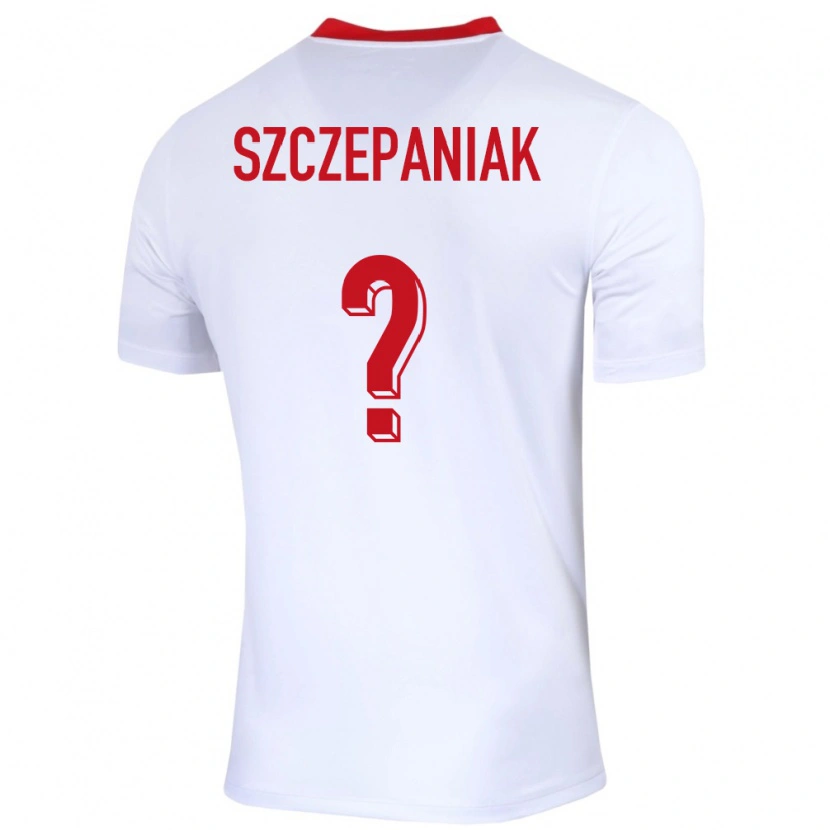 Danxen Kid Poland Mateusz Szczepaniak #0 White Home Jersey 24-26 T-Shirt