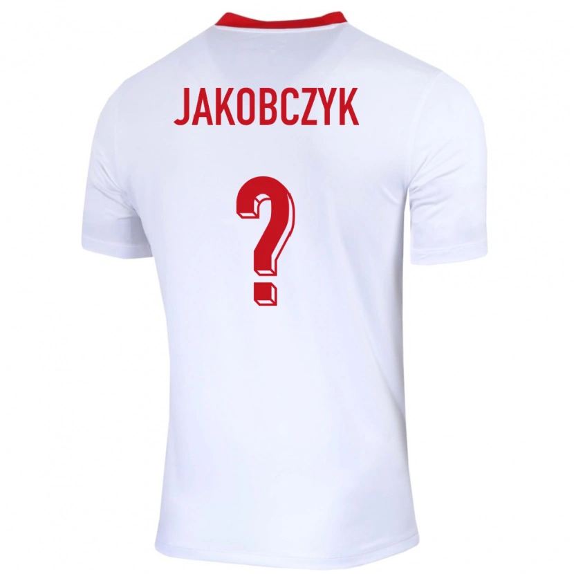 Danxen Kid Poland Kamil Jakobczyk #0 White Home Jersey 24-26 T-Shirt