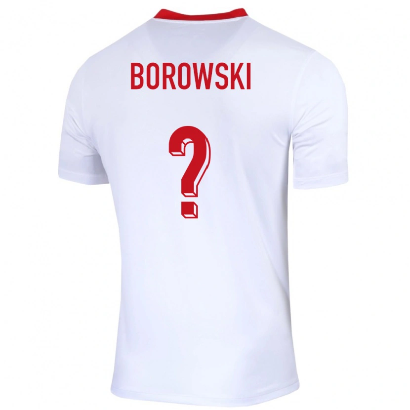 Danxen Kid Poland Bartosz Borowski #0 White Home Jersey 24-26 T-Shirt