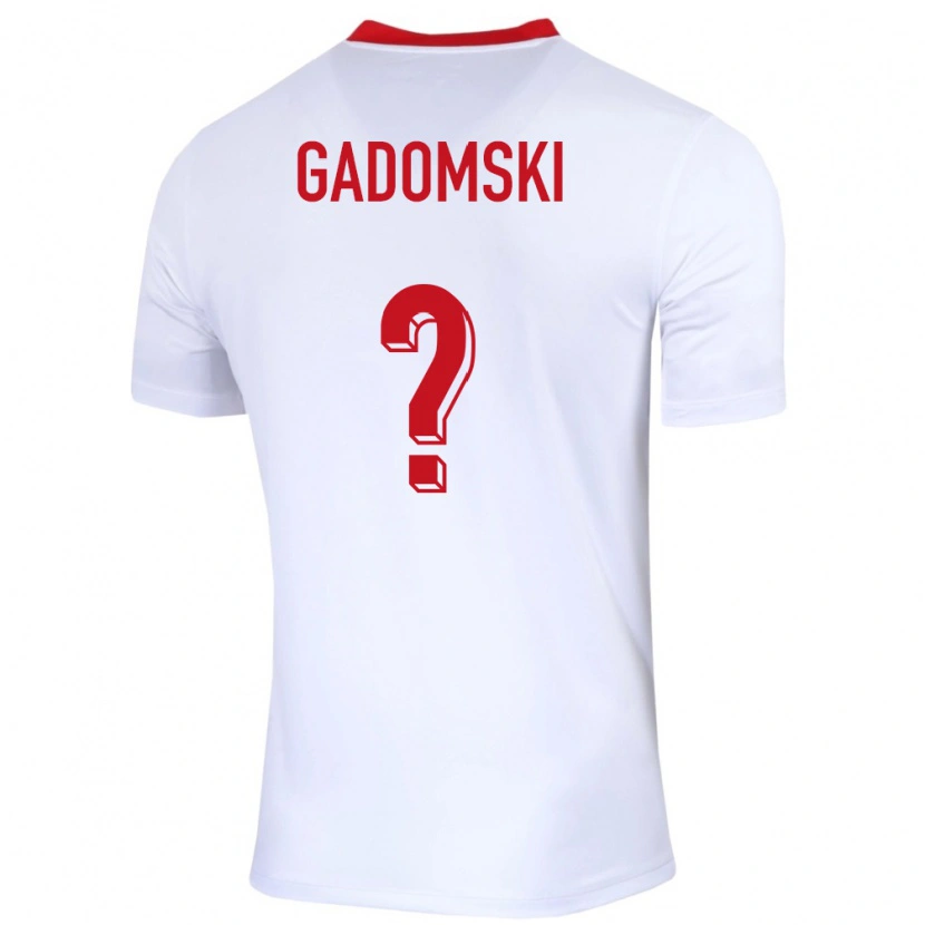 Danxen Kid Poland Franciszek Gadomski #0 White Home Jersey 24-26 T-Shirt