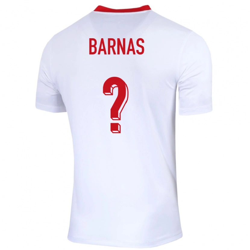 Danxen Kid Poland Fabian Barnas #0 White Home Jersey 24-26 T-Shirt