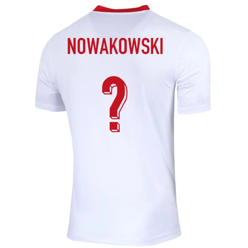 Danxen Kid Poland Tobiasz Nowakowski #0 White Home Jersey 24-26 T-Shirt