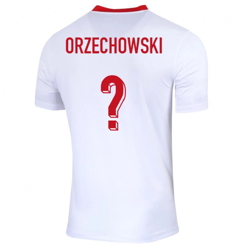 Danxen Kid Poland Wojciech Orzechowski #0 White Home Jersey 24-26 T-Shirt