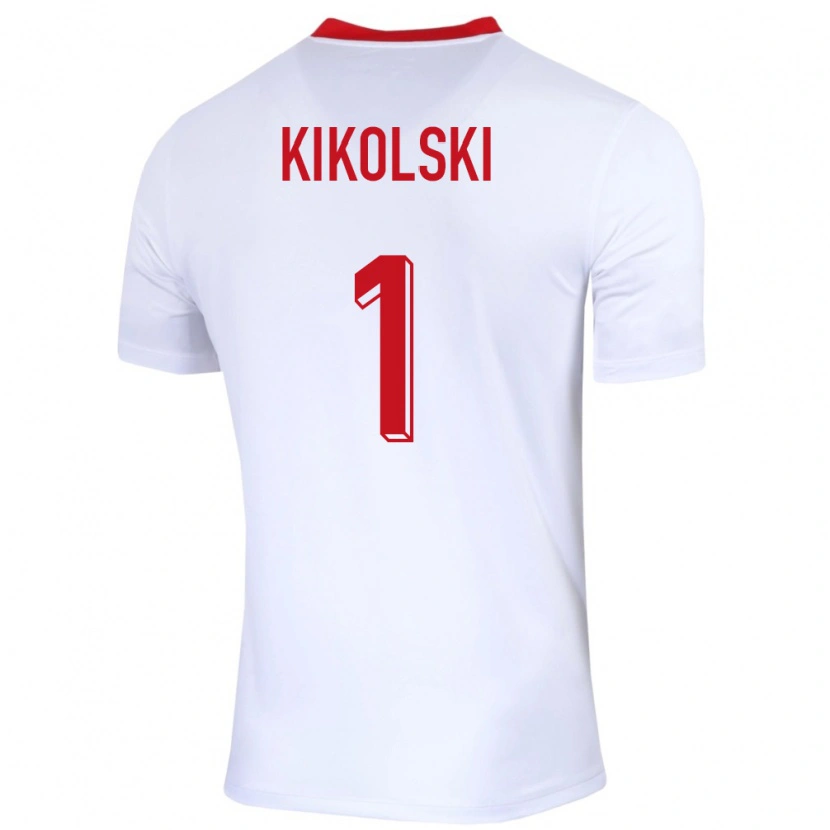 Danxen Kid Poland Maciej Kikolski #1 White Home Jersey 24-26 T-Shirt