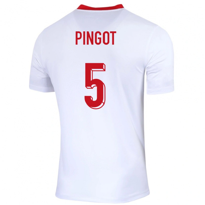 Danxen Kid Poland Maksymilian Pingot #5 White Home Jersey 24-26 T-Shirt