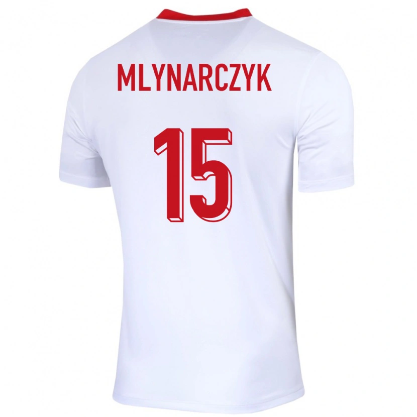 Danxen Kid Poland Antoni Mlynarczyk #15 White Home Jersey 24-26 T-Shirt