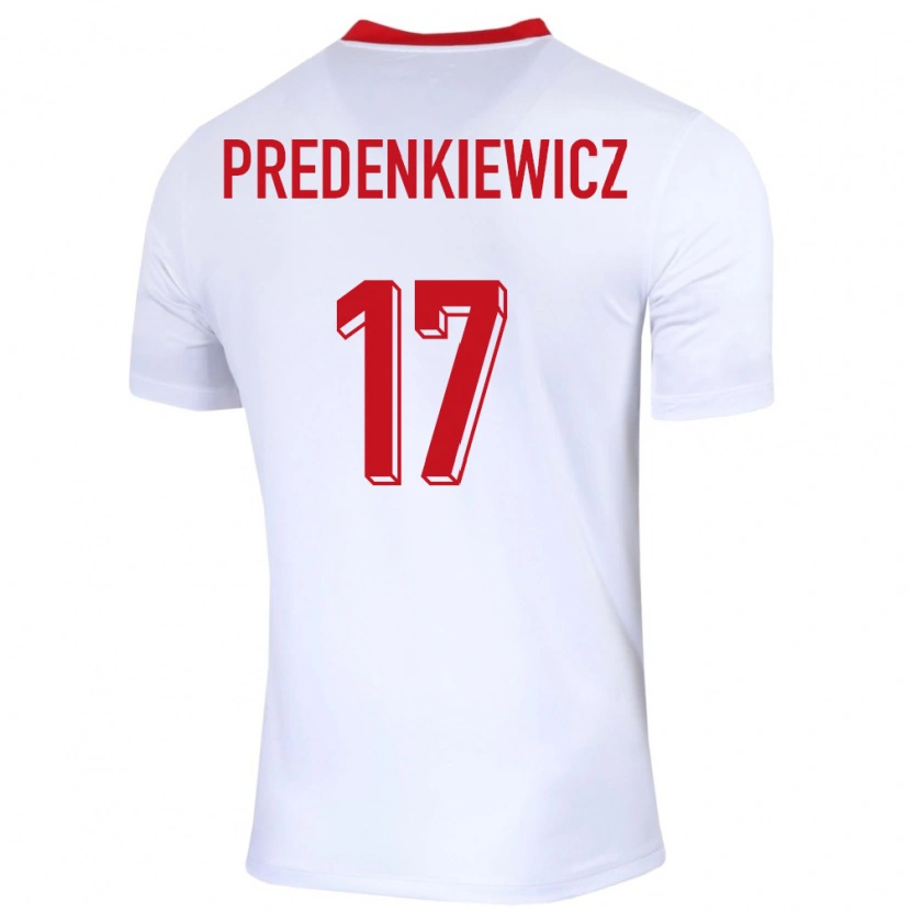 Danxen Kid Poland Marcel Predenkiewicz #17 White Home Jersey 24-26 T-Shirt