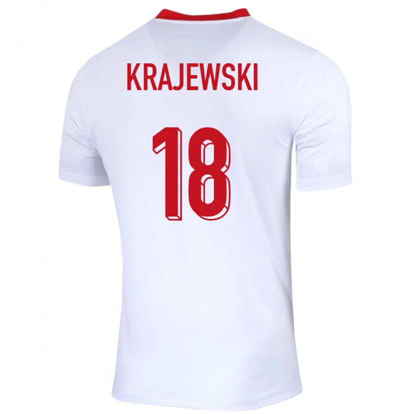 Danxen Kid Poland Marcel Krajewski #18 White Home Jersey 24-26 T-Shirt