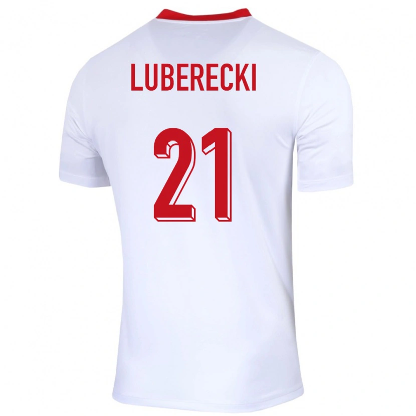 Danxen Kid Poland Filip Luberecki #21 White Home Jersey 24-26 T-Shirt