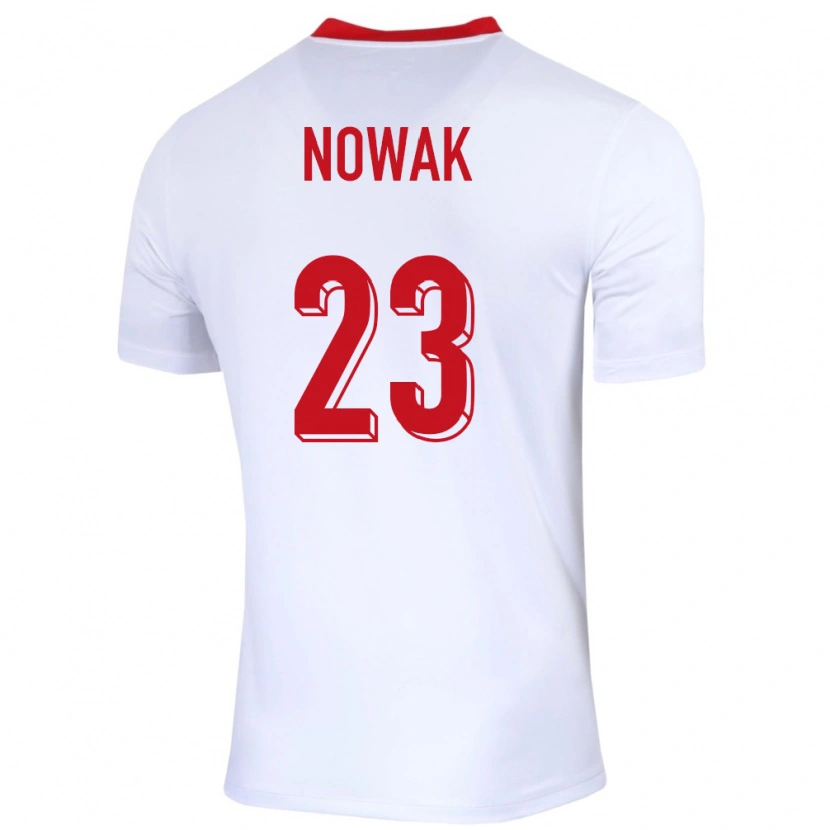 Danxen Kid Poland Wiktor Nowak #23 White Home Jersey 24-26 T-Shirt