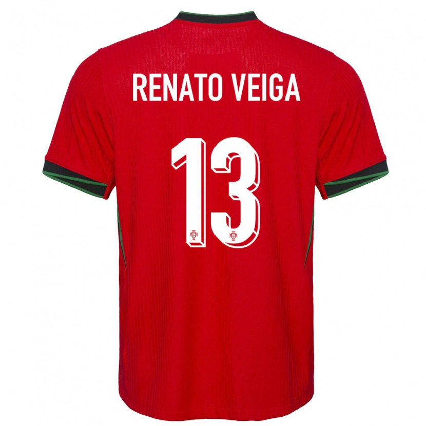 Danxen Kid Portugal Renato Veiga #13 Red Home Jersey 24-26 T-Shirt