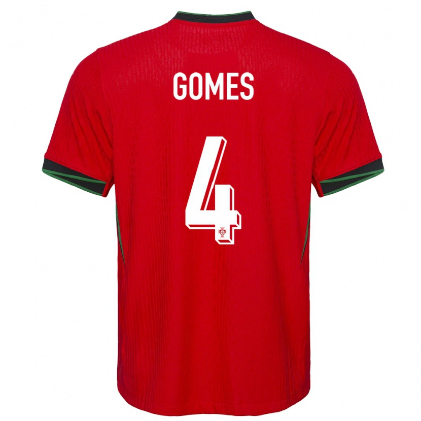 Danxen Kid Portugal Luís Gomes #4 Red Home Jersey 24-26 T-Shirt