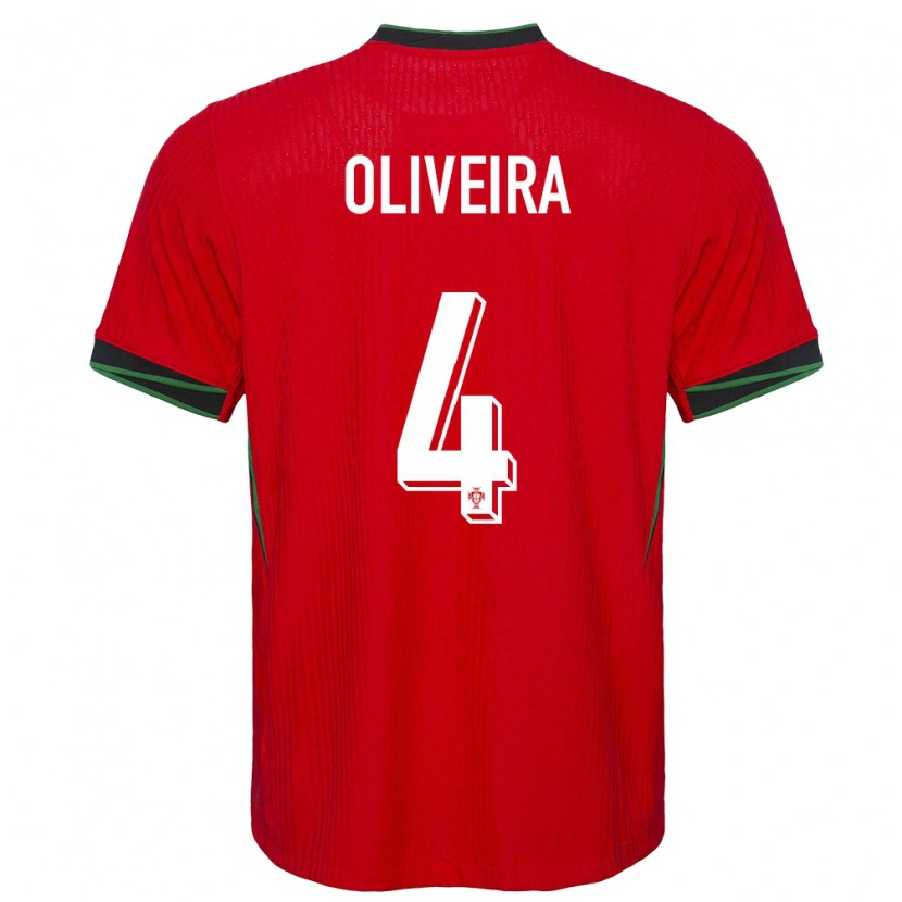 Danxen Kid Portugal Gonçalo Oliveira #4 Red Home Jersey 24-26 T-Shirt