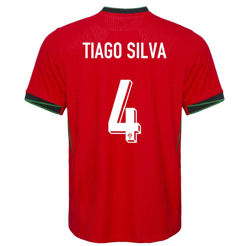 Danxen Kid Portugal Tiago Silva #4 Red Home Jersey 24-26 T-Shirt