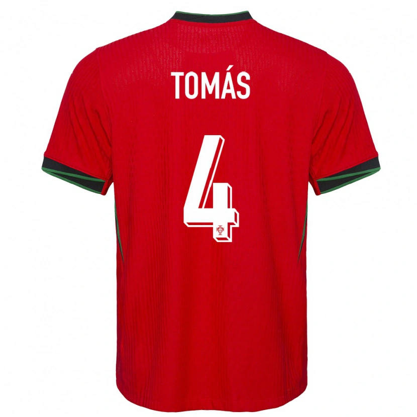 Danxen Kid Portugal Tomás Ferreira #4 Red Home Jersey 24-26 T-Shirt