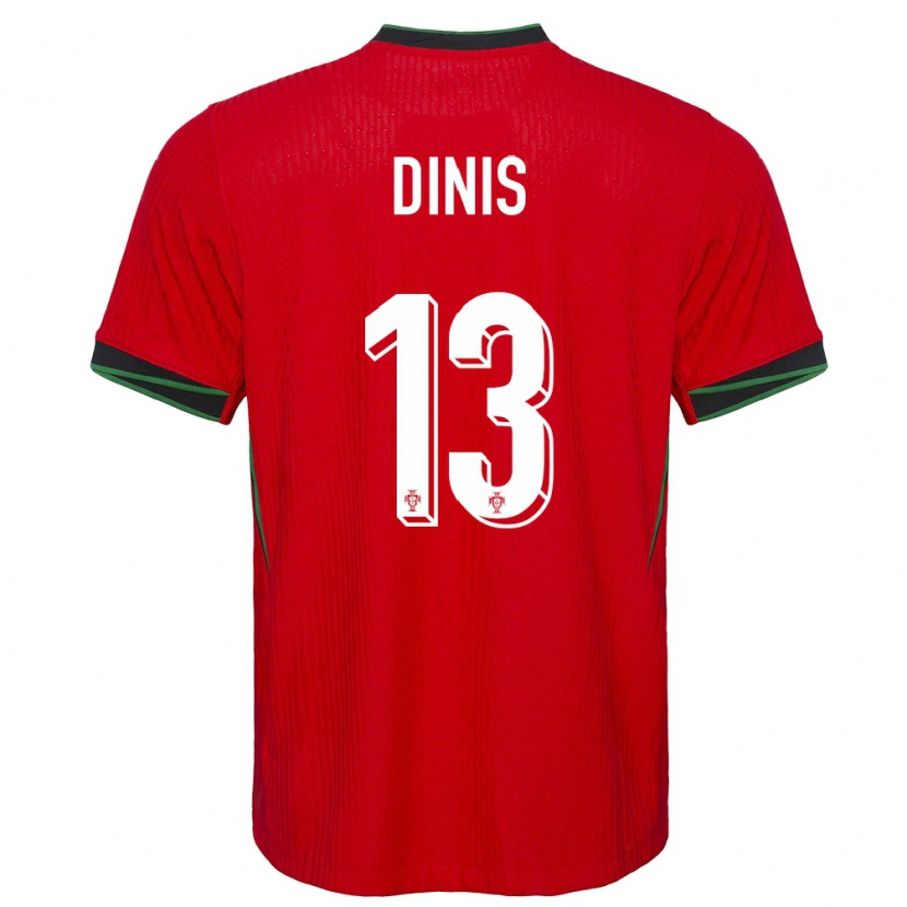 Danxen Kid Portugal Vasco Dinis #13 Red Home Jersey 24-26 T-Shirt