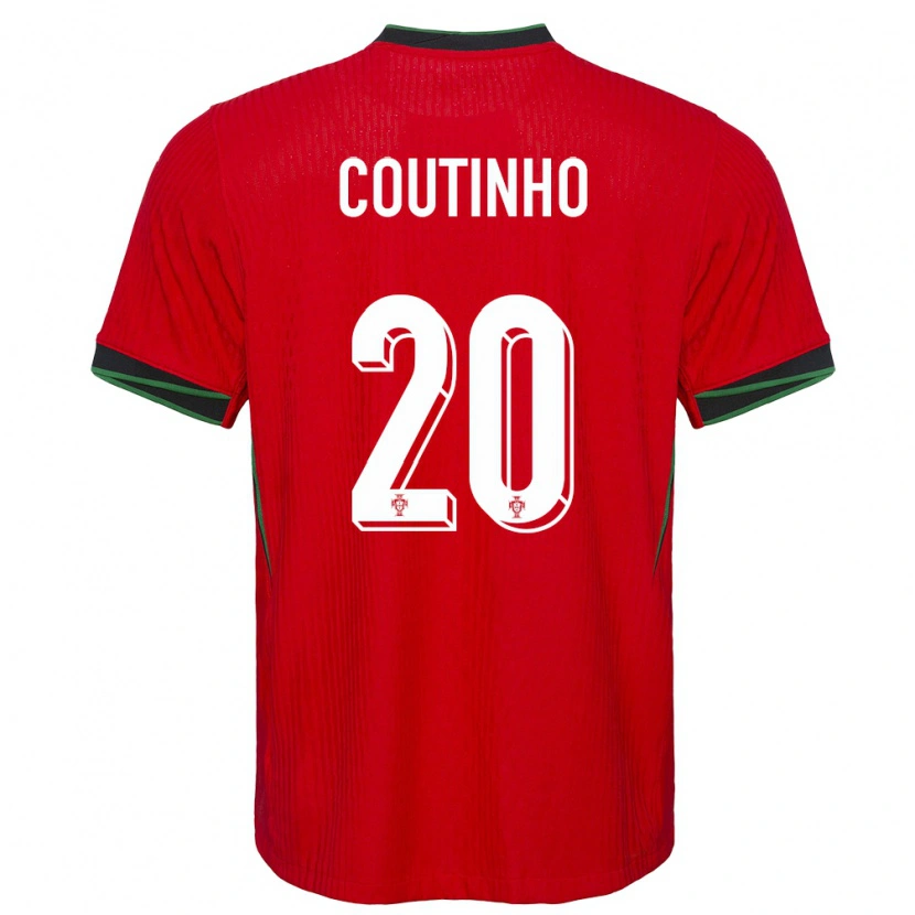 Danxen Kid Portugal Ricardo Coutinho #20 Red Home Jersey 24-26 T-Shirt