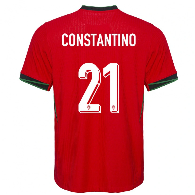 Danxen Kid Portugal Simão Constantino #21 Red Home Jersey 24-26 T-Shirt