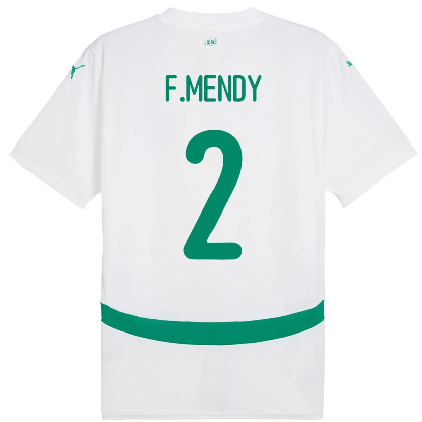 Danxen Kid Senegal Formose Mendy #2 White Home Jersey 24-26 T-Shirt