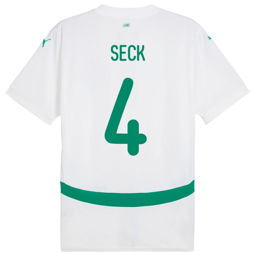 Danxen Kid Senegal Abdoulaye Seck #4 White Home Jersey 24-26 T-Shirt