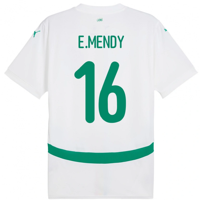 Danxen Kid Senegal Edouard Mendy #16 White Home Jersey 24-26 T-Shirt