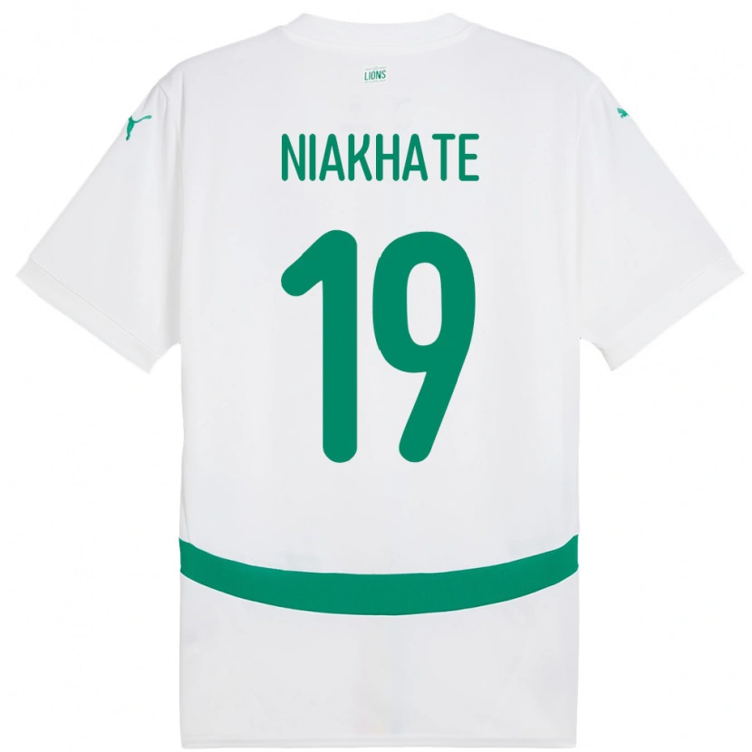 Danxen Kid Senegal Moussa Niakhaté #19 White Home Jersey 24-26 T-Shirt