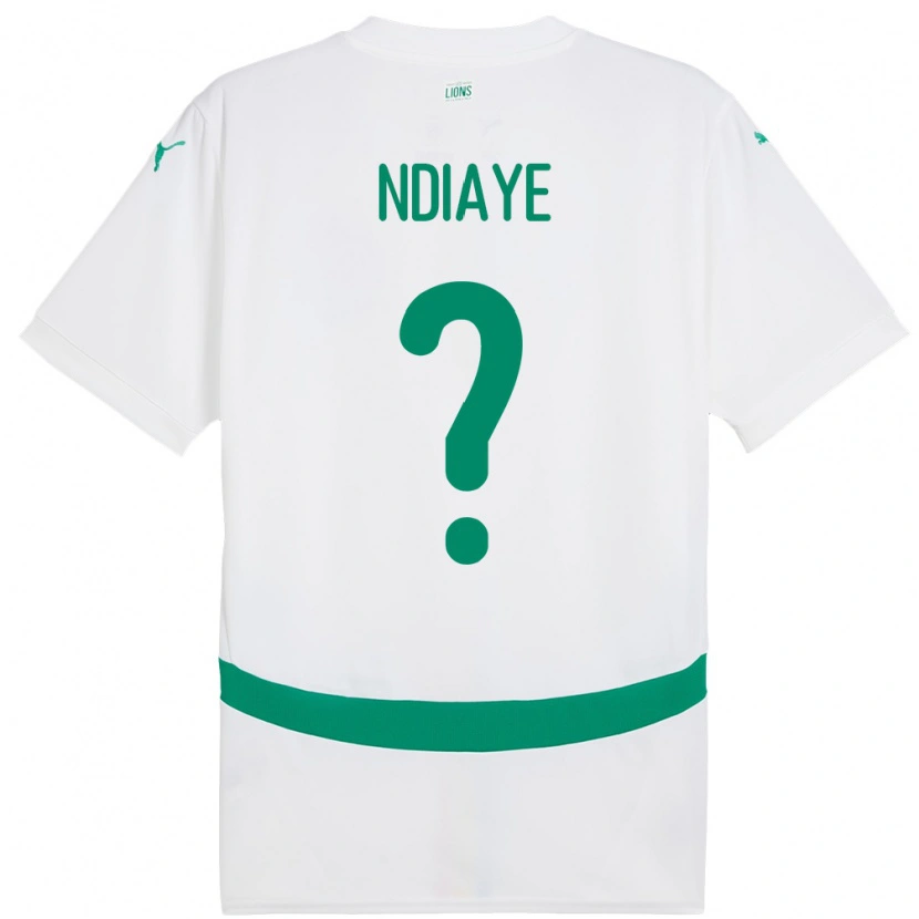 Danxen Kid Senegal Abdoulaye Ndiaye #0 White Home Jersey 24-26 T-Shirt