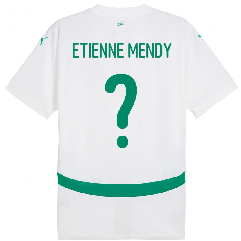 Danxen Kid Senegal Etienne Mendy #0 White Home Jersey 24-26 T-Shirt