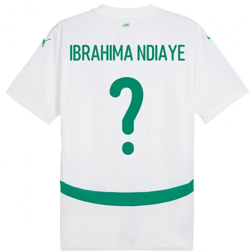 Danxen Kid Senegal Mbaye Ibrahima Ndiaye #0 White Home Jersey 24-26 T-Shirt