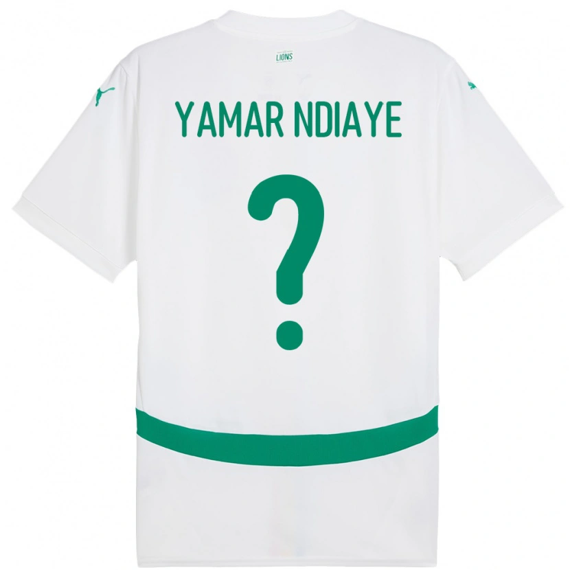 Danxen Kid Senegal El Hadj Yamar Ndiaye #0 White Home Jersey 24-26 T-Shirt