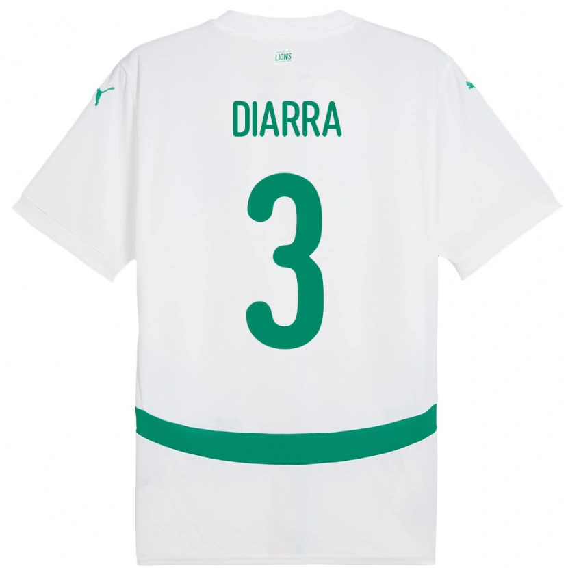 Danxen Kid Senegal Djibril Diarra #3 White Home Jersey 24-26 T-Shirt