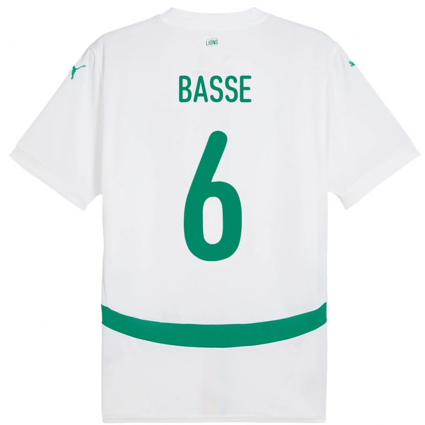 Danxen Kid Senegal Souleymane Basse #6 White Home Jersey 24-26 T-Shirt