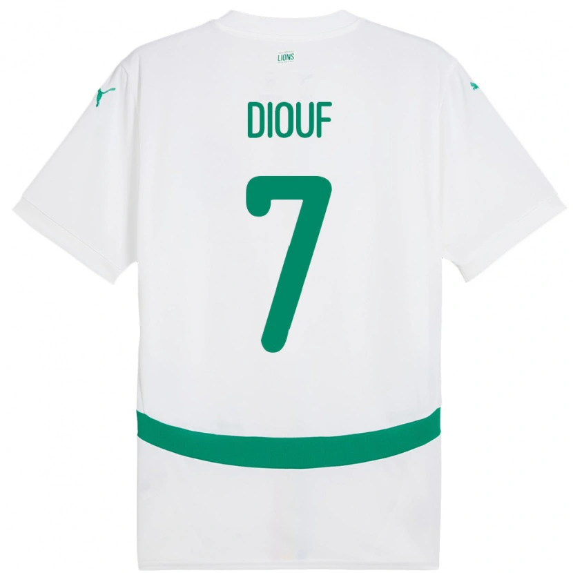 Danxen Kid Senegal Oumar Diouf #7 White Home Jersey 24-26 T-Shirt