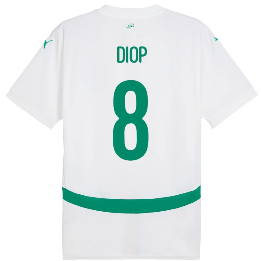 Danxen Kid Senegal Amidou Diop #8 White Home Jersey 24-26 T-Shirt