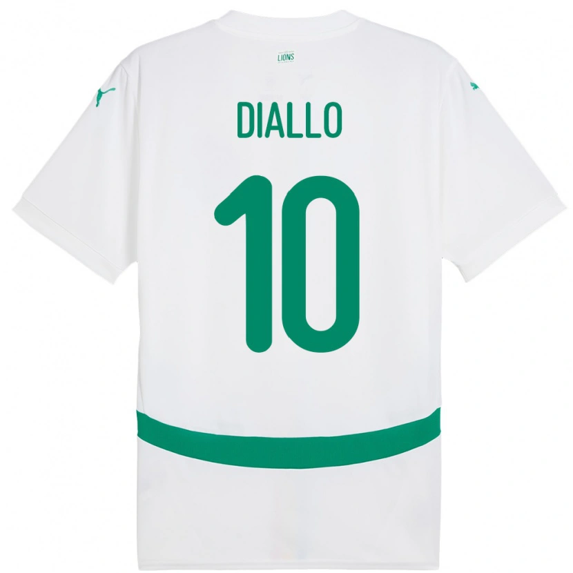 Danxen Kid Senegal Samba Diallo #10 White Home Jersey 24-26 T-Shirt