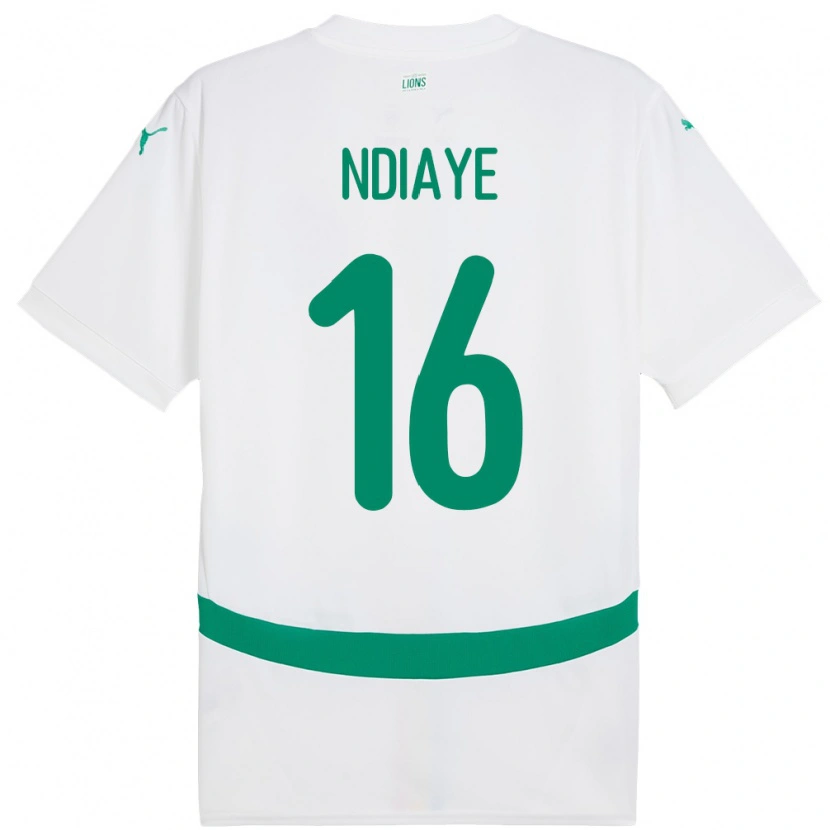 Danxen Kid Senegal Mamour Ndiaye #16 White Home Jersey 24-26 T-Shirt